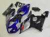 Custom Fairing body kit for 2004 2005 SUZUKI GSXR600 750 GSXR 600 GSXR750 K4 04 05 ABS Blue black Fairings Set SM05