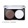 Wholesale- 4 Patterns Face Shading Powder Contour Highlighter Bronzer Palette Set Trimming Makeup Face Contour Grooming Pressed Powder PL1