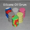 FDA Approved Boxes Oil Barrel Drum Shape Silicone Container For Wax Bho Butane Vaporizer Silicon Jars