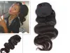 140g beauty natural wavy hair puff remy Human Hair Ponytail Extensions Brazilian Virgin Hair Ponytail Extension with black drawstring