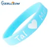 600PCS/Lot Customized Screen printing 1 color Personalized Centense Rubber Wristbands For Events Y061506