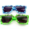 Pixel Mosaic Plaid sunglasses fashion men women CPU Bit Low Resolution Pixelated Sunglasses UV400 Party Fancy Dress props