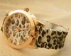 Mode geneva kvinnor klänning klockor leopard tryck silikon titta på guldklockor damer gelé casual watch quartz armbandsur gåva6435081