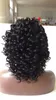 100 obearbetade malaysiska lockiga u del peruk ludlöst jungfruligt mänskligt hår 150 densitet korta lockiga uppåt peruker för svarta kvinnor