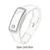 Hela 235 cm mjuk silikon Lätt LED -beröring Sport som kör digital elektronisk armband smart armband vit svart röd W1190115