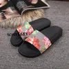 Mode Flower Blooms Slippers voor heren en dames printen lederen rubber causale schuif sandalen buiten strand slippers