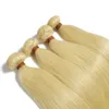 유럽 ​​remy human hair weaves 803903926039039 믹스 길이 가벼운 금발 613 스트레이트 힌트 헤어 확장 DHL 8749332