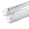 US-Lager + T8-LED-Röhrenlichter, 4 Fuß, 22 W, SMD2835, AC85–265 V, klare/milchige Abdeckung, Kaltweiß 6000 K, 2 Jahre Garantie