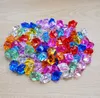100 sztuk / paczka akrylowe koraliki kryształowe z tworzywa sztucznego kolor kamień symulacja zbiornik do lodu akwarium kultura wody zielone cząsteczki dekoracji roślin
