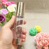 Pale Gold Empty Cosmetic Container Airless Pump Plastic Bottles Makeup Tools Lotion Refillable Bottle 15ml 30ml 50ml F2017868