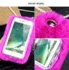 아이폰 6 6S 7 플러스 5 5S SE 케이스 커버 토끼 모피 다이아몬드 뒷 표지에 대한 아이폰 브랜드 커버를 들어 고급 전화 케이스