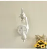 Modern White Resin Bird Glass Corridor Wall light Painted Iron Bedroom Wall Sconces Hallway Mirror Front Washroom Wall Lamp