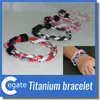 Nieuwe aankomst 100 stks armband honkbal nieuwe 2 touw germanium titanium armband