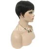 Parrucca senza colla senza pizzo umano Parrucca molto corta Parrucca nera naturale Celebrity Cheap Pixie Cut Capelli umani peruviani per donne nere Parrucche7684028