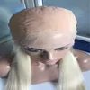 26inch 613 Blonde Silk Top Full Lace Wig Silk droit vierge brésilien brésilien Base de soie Base de dentelle Perruque avant 4678714