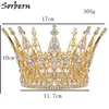 Sorbern schattige bruids kronen bruiloft hoofdeces haaraccessoires kristallen tiara bruids kroon bruiloft tiaras voor bruiden haar ornamenten