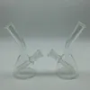 4.0 pouces mini bécher en verre bongs avec 4mm gratuit quartz banger clou keck clips plates-formes pétrolières bongs en verre conduites d'eau en verre