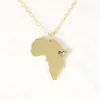 5PCS African Map Necklace Country of South Africa Map Necklace Adoption Necklace Ethiopia Ciondolo Africa Heart Necklaces