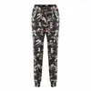 Camouflage imprimé pantalon grande taille S-3XL automne armée Cargo pantalon femmes pantalon taille élastique pantalon