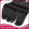 7a Natur Straight Hair 3pcslot unverarbeitet peruanische Natur Haarstriaght menschliche Bündel Straight World Hair auf 345pcs8290904