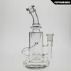 SAML Klein Bong Hookahs Dab Rig Glass Recycler Smoking water pipe Clear Blue Black joint size 14.4mm PG5089(FC-Klein)
