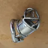 Ny Ring Design Man Chastity Enhet Cas0063 Med Curve Cock Ring 65mm Lång Rostfritt Stål Chastity Cage BDSM sexleksaker för män