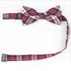 Barn Mode Formell Bomull Bow Tie Kid Klassisk Striped Bowties Färgglada Butterfly Bröllopsfest Bowtie Pet Tuxedo Slipsar