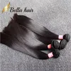 Tessuto diritto malese di trama 3pcs/lot dei capelli Colore nero naturale Bellahair