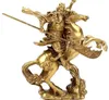 Sammlung chinesischer alter Held Guan Yu reitet auf Pferd Kupferstatue