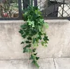 2st Hanging Artificial Boston Ivy Garland Vine Greenery For Plant Wall Bakgrund Bröllop Hemskontor Bar Dekorativ7955136