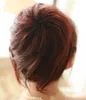 美しさの女性のための大きな合成毛のキニョン新しい自然の長いバンの排他的なヘアピース偽の髪のパン送料無料