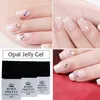 10 ml Geboren Mooie Opaal Jelly Gel Witte Soak Off Manicure Nail Art UV Gel Poolse vernis 5pcs / lot