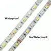 Semesterbelysning LED Strip 5050 RGBW DC12V 60LED / M 5m / LOT RGB + Vit / RGB + Varm Vit Flexibla LED Lampor LED-remsor