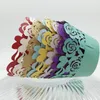 wedding favors rose Laser cut Lace Cup Cake Wrapper Cupcake Wrappers For Wedding Birthday Party Decoration 12pc per lot