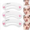 Whole 3 stylesset Grooming Stencil Kit Shaping DIY Beauty Eyebrow Template Make Up Tool8940008