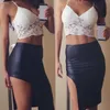 Women's Tanks & Camis Wholesale- Sexy Women Crop Tops Boho Translucent Underwear Sheer Lace Bralette Lingerie Bra H341