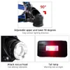 3800LM T6 LED Kafa Lambası Zoom Far Bisiklet Işıkları Şarj Edilebilir Su Geçirmez Far + 2 * 18650Batteries + Araç Şarj + AC / Şarj + USB