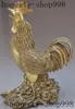 11 "Chinois Fengshii Brass richesse monnaie zodiaque coq coq statue de poulet