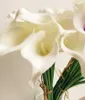 30st Callas latex Calla Lily Artificial Real Touch Lily Flower Callas för Bridal Bouquet Centerpieces Heminredning