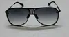 남성 클래식 파일럿 선글라스 매트 블랙 그레이 태양 안경 20 주년 기념 무테 썬은 상자와 함께 새로운 안경