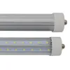 LED 8ft singolo pin singolo FA8 V forma entrambi i lati luce T8 2.4m Tubo a LED 72W per la porta di raffreddamento LED luci fluorescenti AC85 ~ 265V