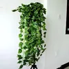 90cm Artificial Hanging Vine Fake Green Leaf Garland Plant Home Decoration (35 inch length) 3 style for choose