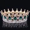 Europeiska mönster Royal King Queen Crown Rhinestone Tiara Head Jewelry Quinceanera Crown Wedding Bride Tiaras Crowns Pageant4948494