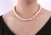 Nueva joyería de perlas finas 11-13mm COLLAR DE PERLA KASUMI DE MAR DEL SUR ROSA 20 PULGADAS 14KG CLASP