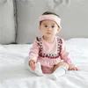 INS folk-custom romper cartoon baby tassel Jumpsuits kids Climbing clothes C3001