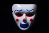 Hip-Hop GHOST DANCE Masque Peint à la main Blanc Popping Face Masque Halloween Party Carnavals Sangle Réglable Masque Pour Homme et Femme