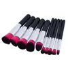 10pcs Mini Makeup Brushes Sets Professional Foundation BB Cream Face Powder Nylon Hair Kabuki Make up brush Kits Tools