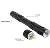 LED Flashlight Outdoor Pocket Portable Torch Lamp 1 Mode 300LM Pen Light Waterproof Penlight with Pen Clip(13.3CM)