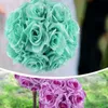 2017 new 20cm Diameter Silk Rose Flower Ball Artificial Bouquet Kissing Ball for Wedding Centerpiece Decoration