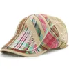 Europejski styl patchwork projekt 2017 nowa wiosna moda mężczyźni berety bawełniane beret czapki kapelusze dla mężczyzn casual vintage czapki